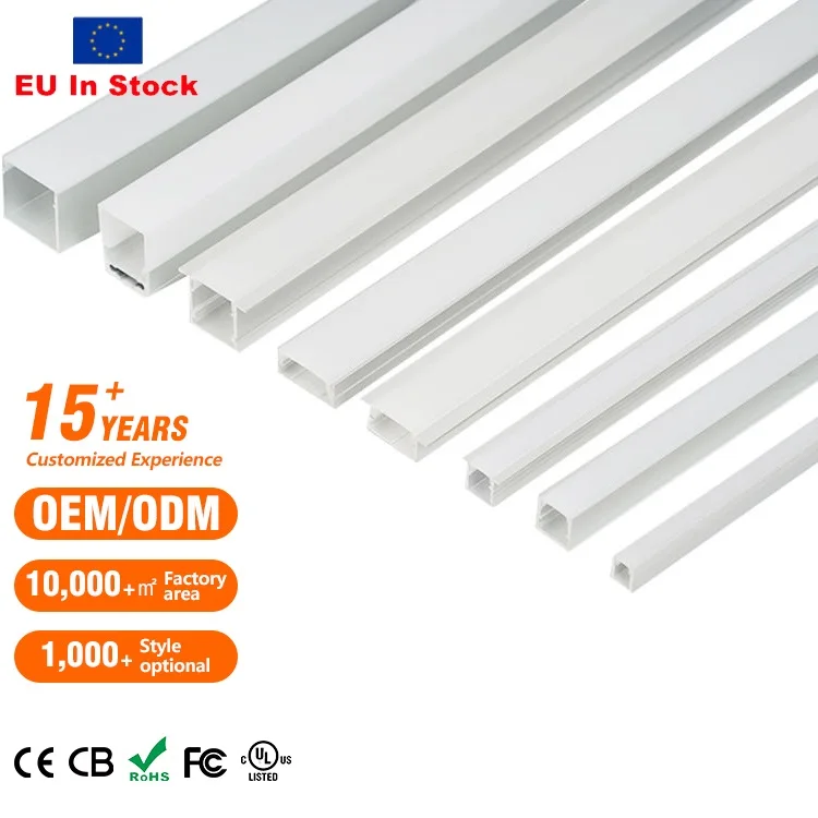 EU Sklad U Tvarovaný Hliníkový Profil Kryt Kanál PC Difúzny Profil Pre LED Pásik Hliníkový Profil LED