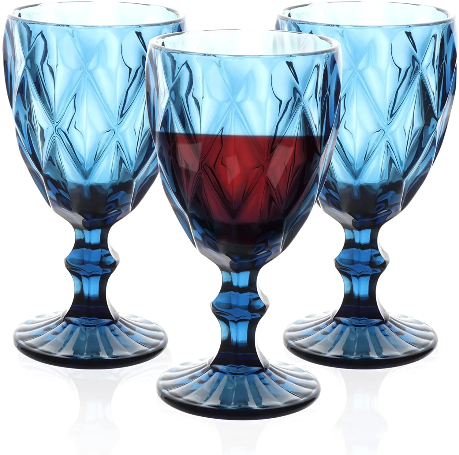 Wholesale Cheap Price 8oz/10oz Vintage Glassware Colored Goblet Wedding