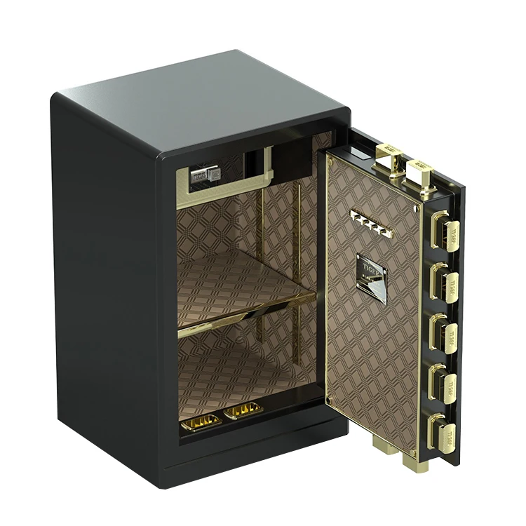 Digital Safe Password Electronic Home Safe Box Safe Locker at Home Spray Lacquer Digital Black Yellow Security Safe Box