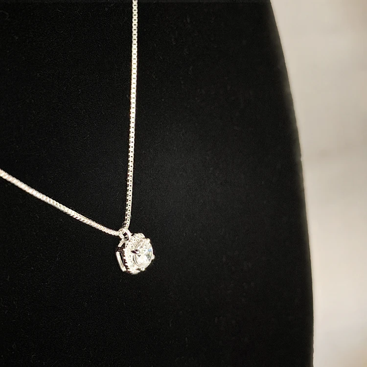 Wholesale Rhodium Plated Fine Jewelry 925 Sterling Silver Dazzling