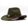 Verde militar (vaca marrón denim)