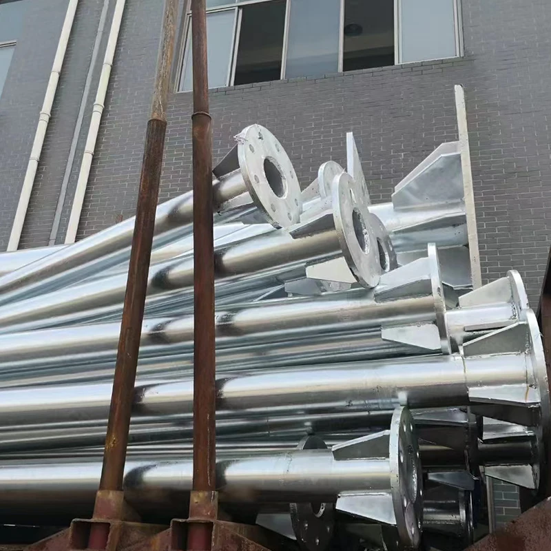 China Wholesale Galvanized double arm street lighting pole 3m 6m 8m 9m 12m