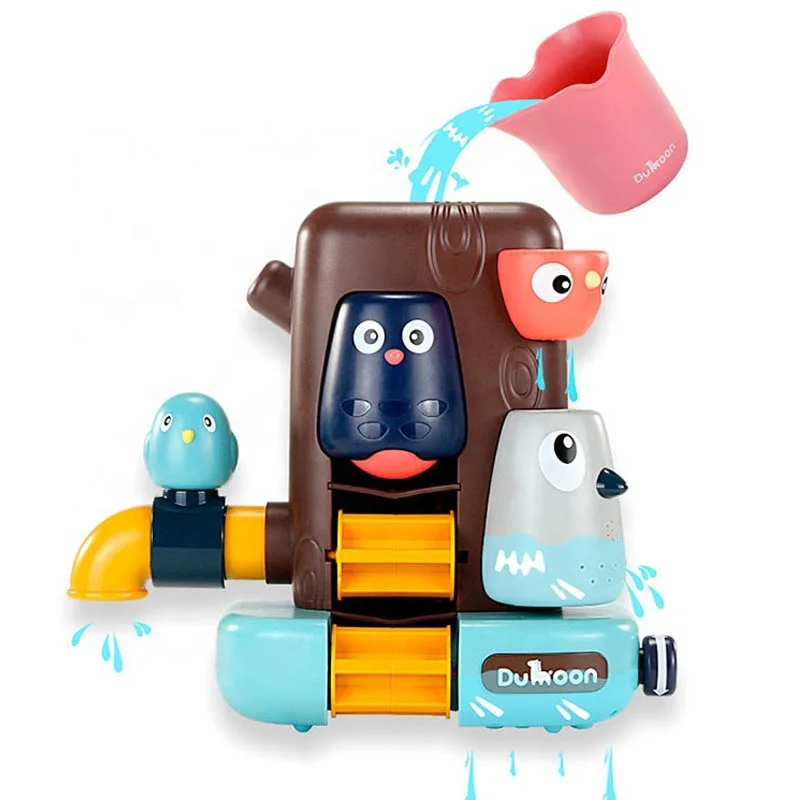 New Arrival Baby Bird Bathing Tree House Spray Water Toy Set Plastic ABS Material EN71 Certified