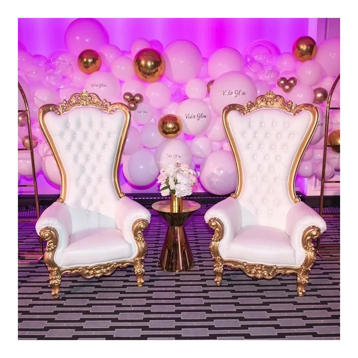 Hot sale chairs for wedding reception and custom wedding throne chairs for bride and groom*