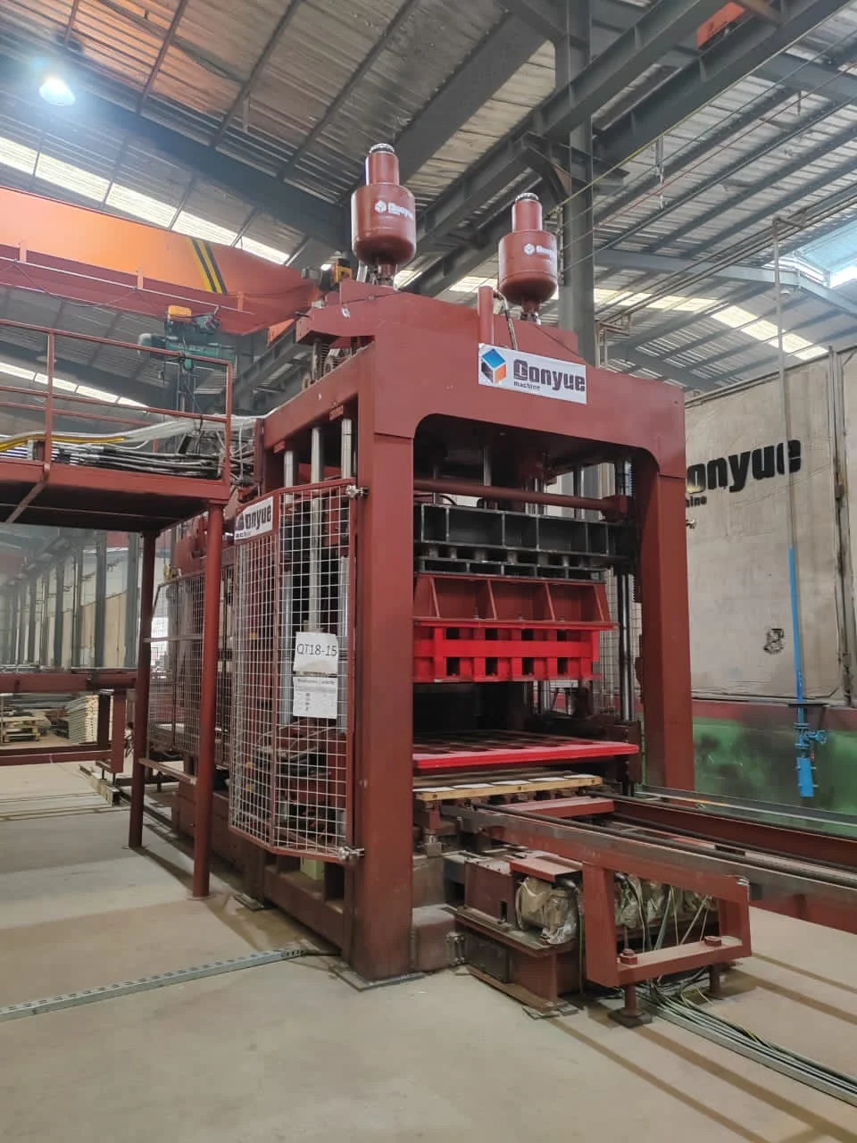 QT18-15 Block Making Machine Automatic for Cement Concrete Block  Plant with ISO 9001