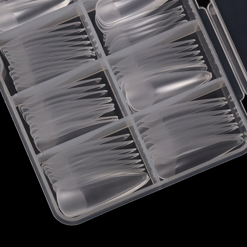 Высококачественные акриловые накладные ногти с полным покрытием для французского маникюра дизайн упаковки 120 шт. коробка короткие накладные ногти с клеем