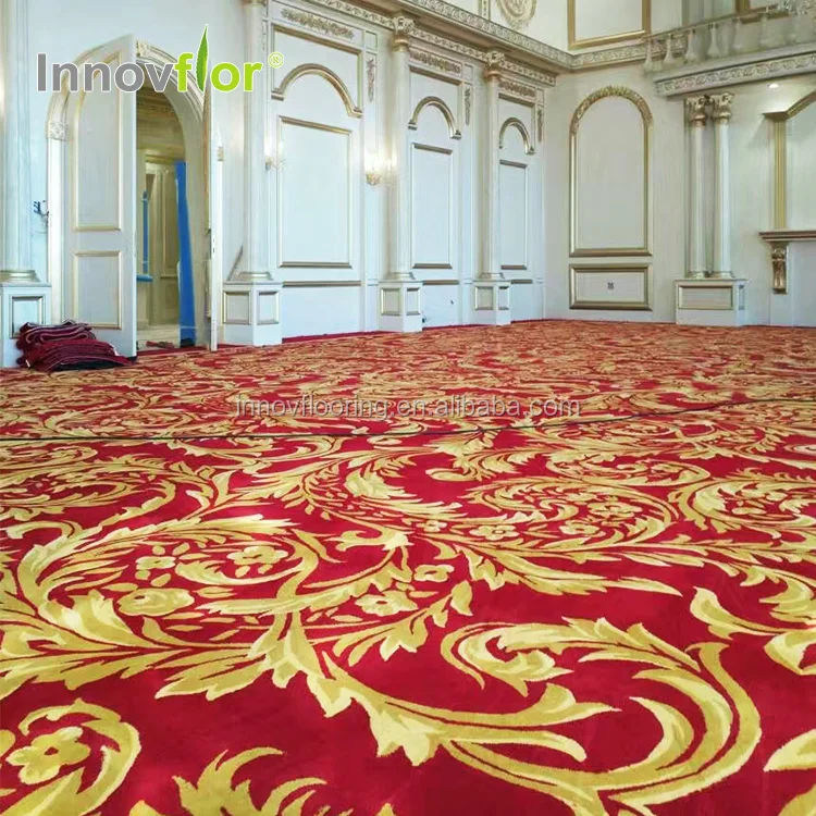 Custom Made Sound Reduction Acoustic Floral Carpets Indonesia Wall To Wall Modern Handtufted