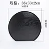 Black half-moon 36*33cm