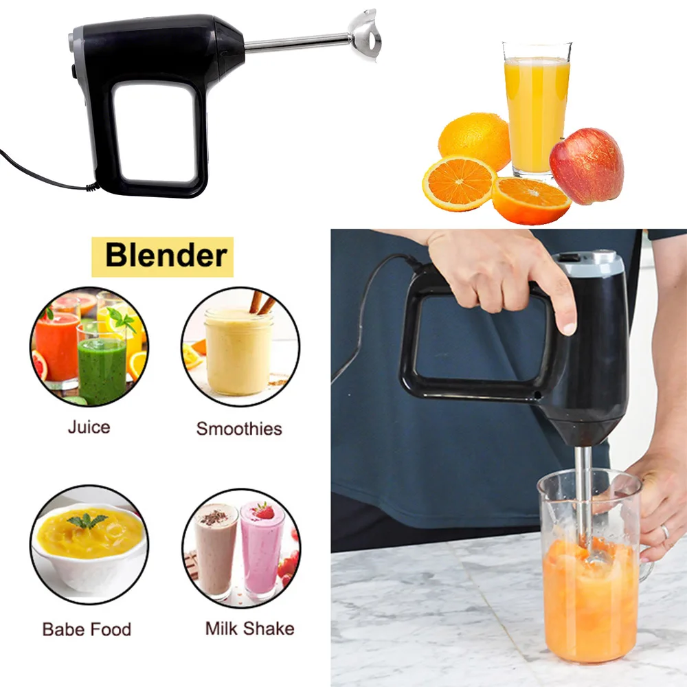 3in1 Mixture Machine Kitchen Immersion Handheld Metal Juicer Blender Machine with Whisk for Making Fruit Juice Commercial 2024