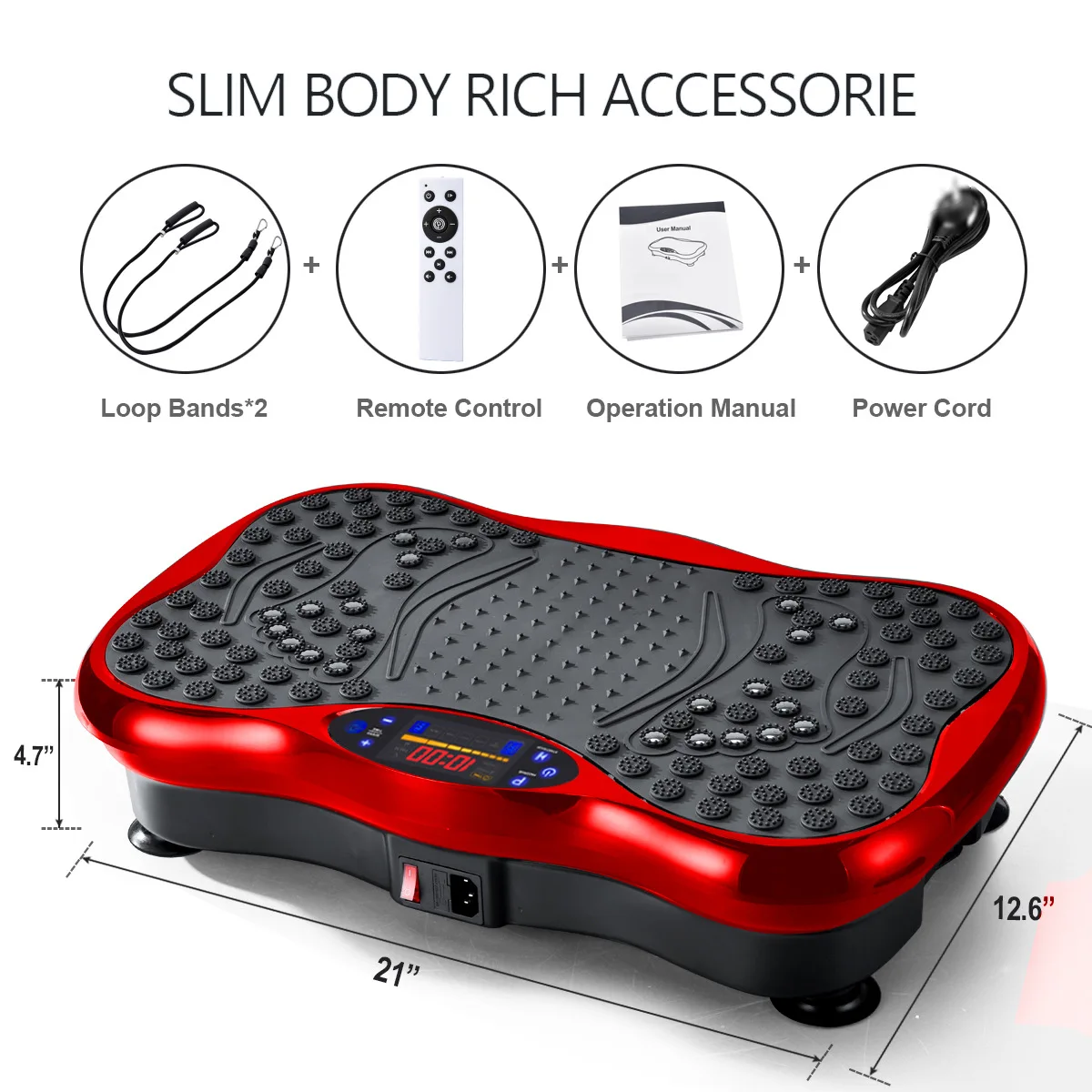 Wholesale ABS Vibration Plate Fitness Exercise Machine Vertical Direction  Body Shaker Workout Power Waver Stand Shake Board