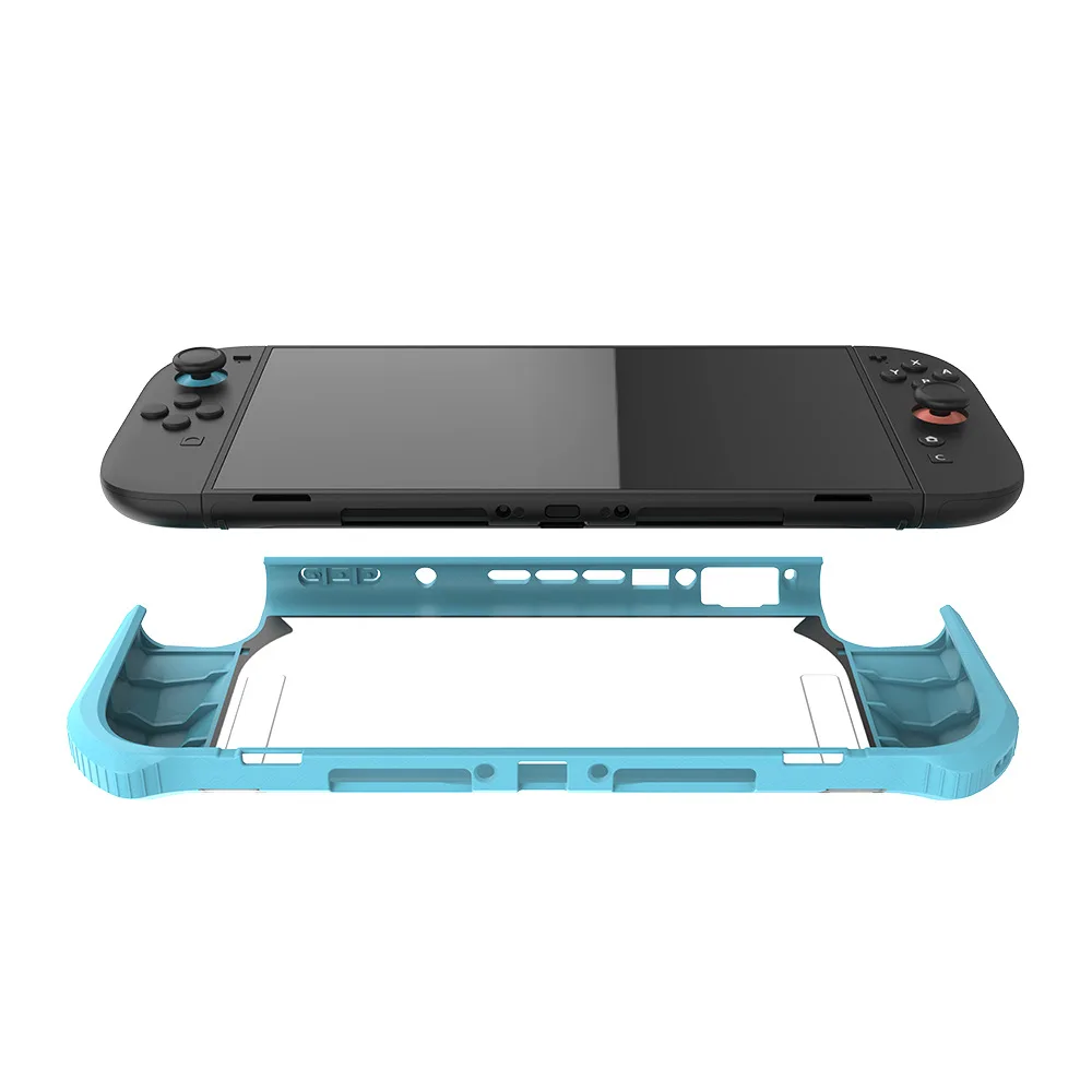 product laudtec protective case for switch 2 protective cover integrated adhesive plugged into tv base-5