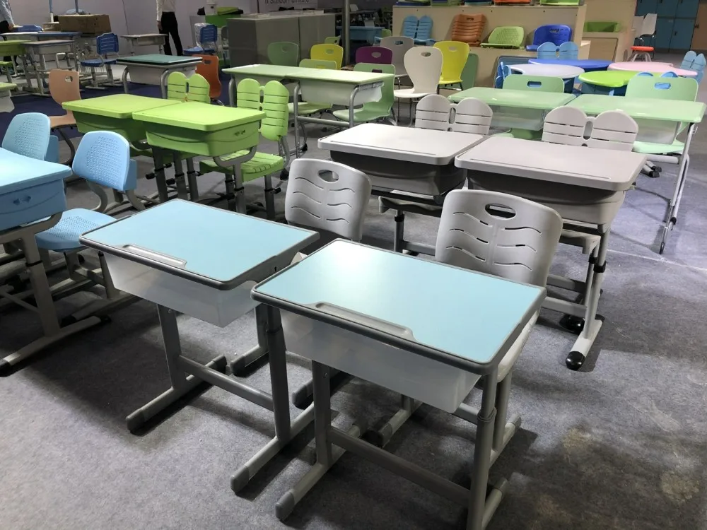 Wooden School Furniture Student Desk And Chair Primary Used Chairs