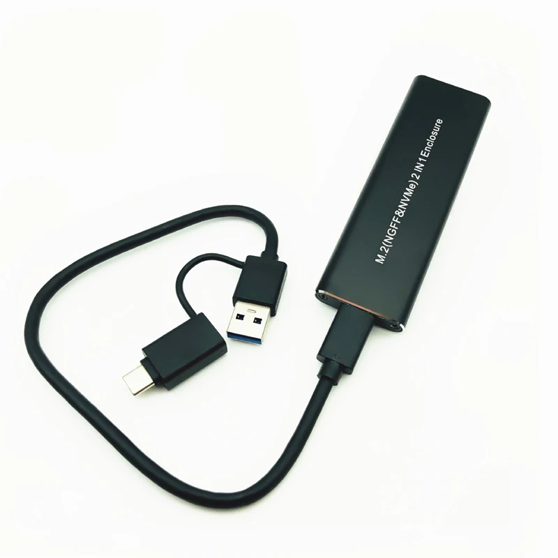 Chinese factory supplier supply  Nvme Enclosure For Flash Ssd External Nvme 2242 Short Enclosure External Type C To Type A 2tb Sata M.2 Nvme - Buy Ssd Nvme Usb3.0 Enclosure enclosure Ssd 2450 Usb Type-c Hub Ssd M.2 Nvme Pcie Enclosure ssd Enclosure Usb4