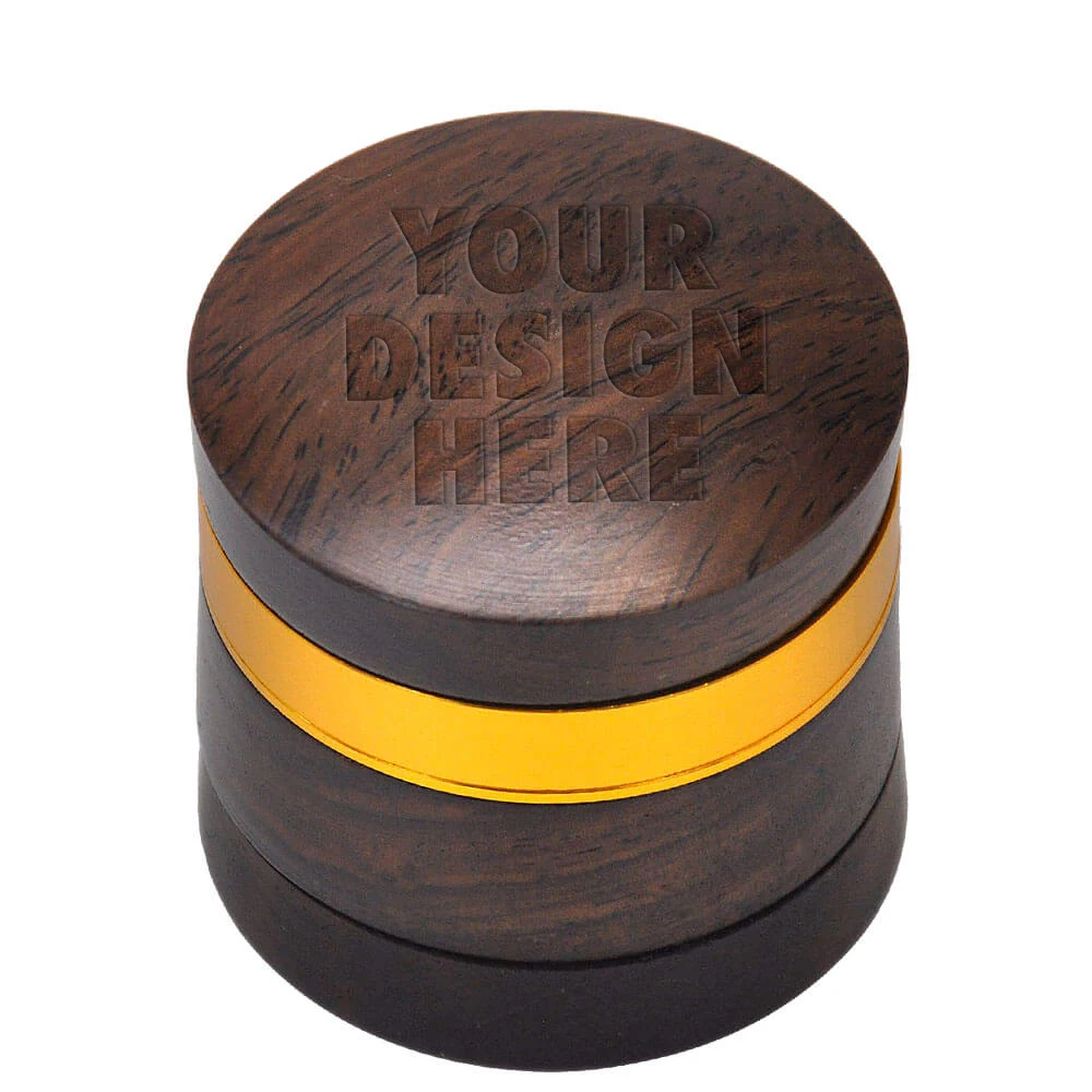 2 layer wood tobacco cigarette grinder Herb Hornet Premium Rosewood Custom Tobacco