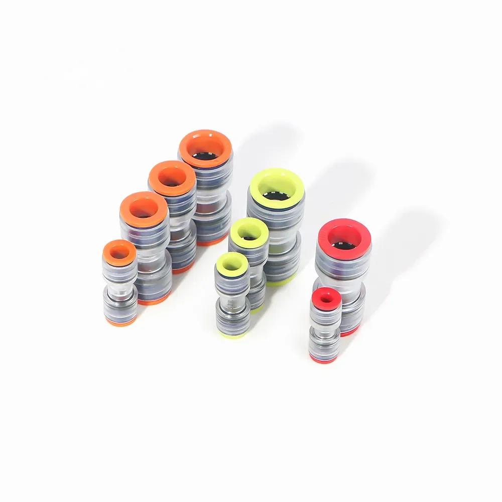 20/16mm HDPE Microduct Straight Connector in Telecom Fiber Optic Cable Installation