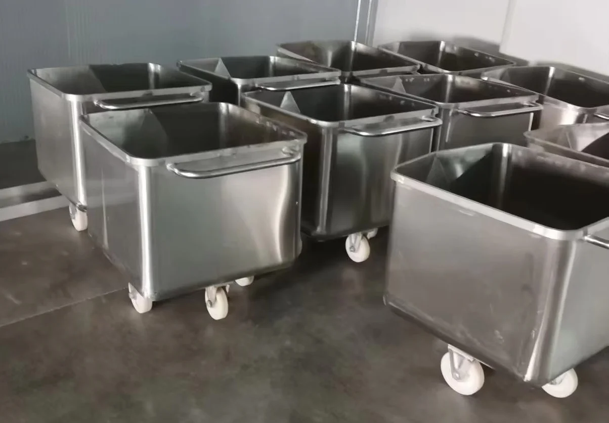 New shelf trolley meat cart for pig, cattle, sheep slaughterhouse and meat processing line