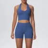 blue bra+shorts