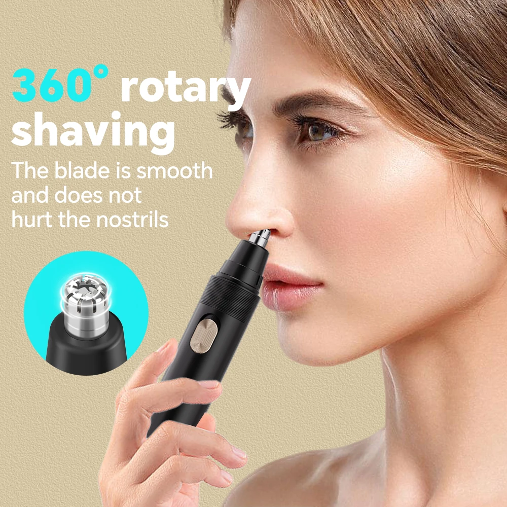 New Wholesale Rechargeable Electric Portable Multifunctional USB Charging Nose Ear Hair Trimmer details