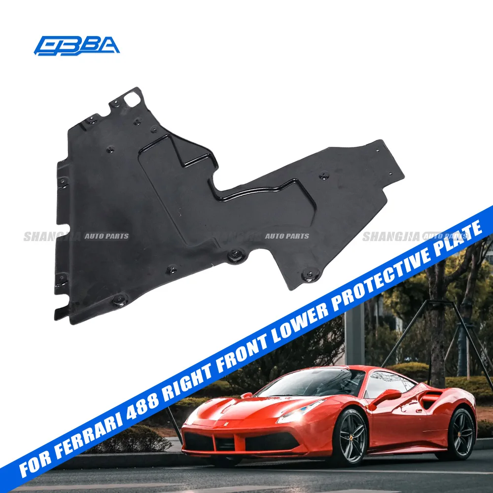 Suku Cadang Otomotif Berkualitas Tinggi, Pelindung Bawah Depan Kanan Plastik, Baru, untuk Ferrari F488 Tahun 2015–2019, Nomor OE 86720000/86719800