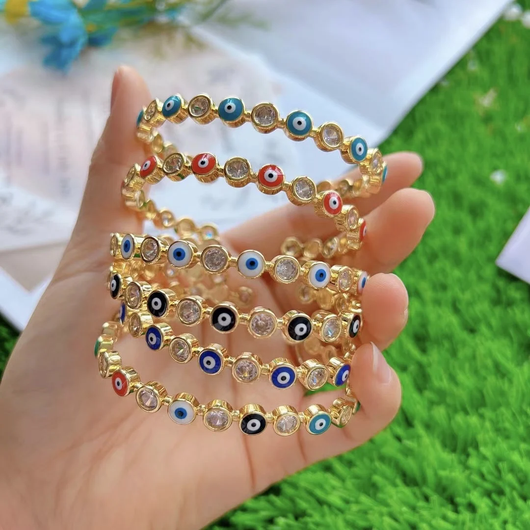 Gold-Plated and Enamel Bracelet