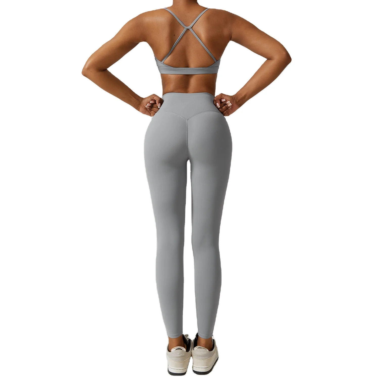 Winter Three-Piece Set European American Style Quick Dry Slimming Fitness Wear Solid Yog