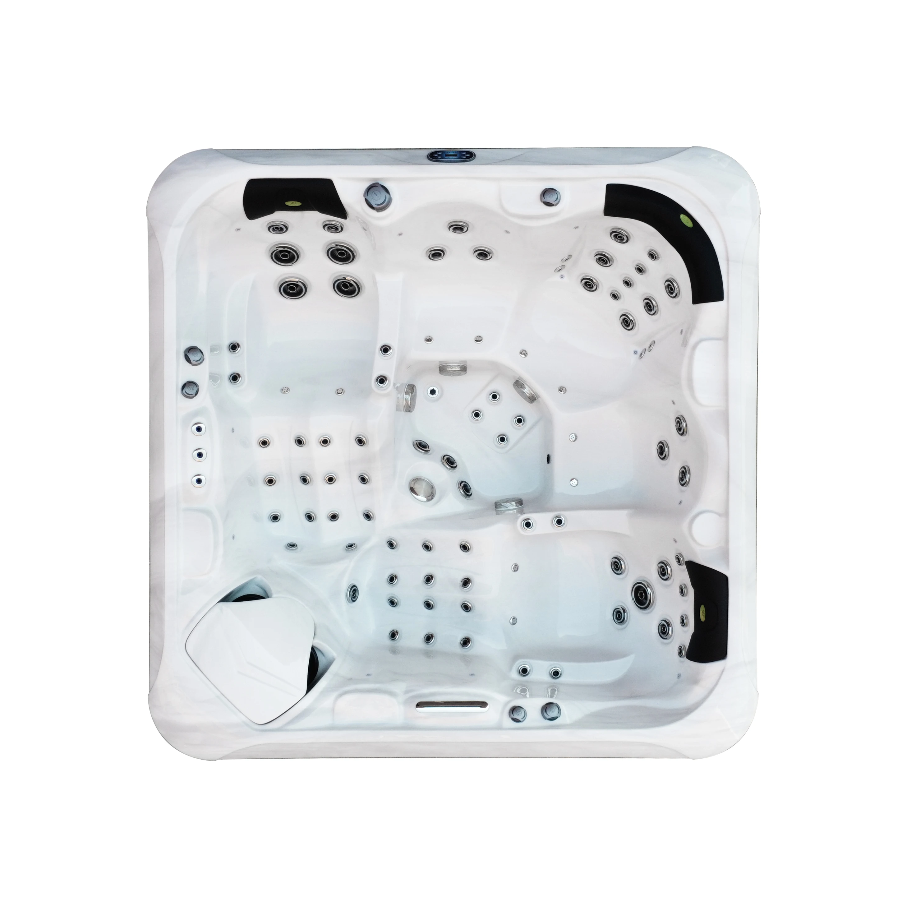 5-Person Acrylic Hot Tub with 77 Total Jets and 3KW Heater for Ultimate Relaxation