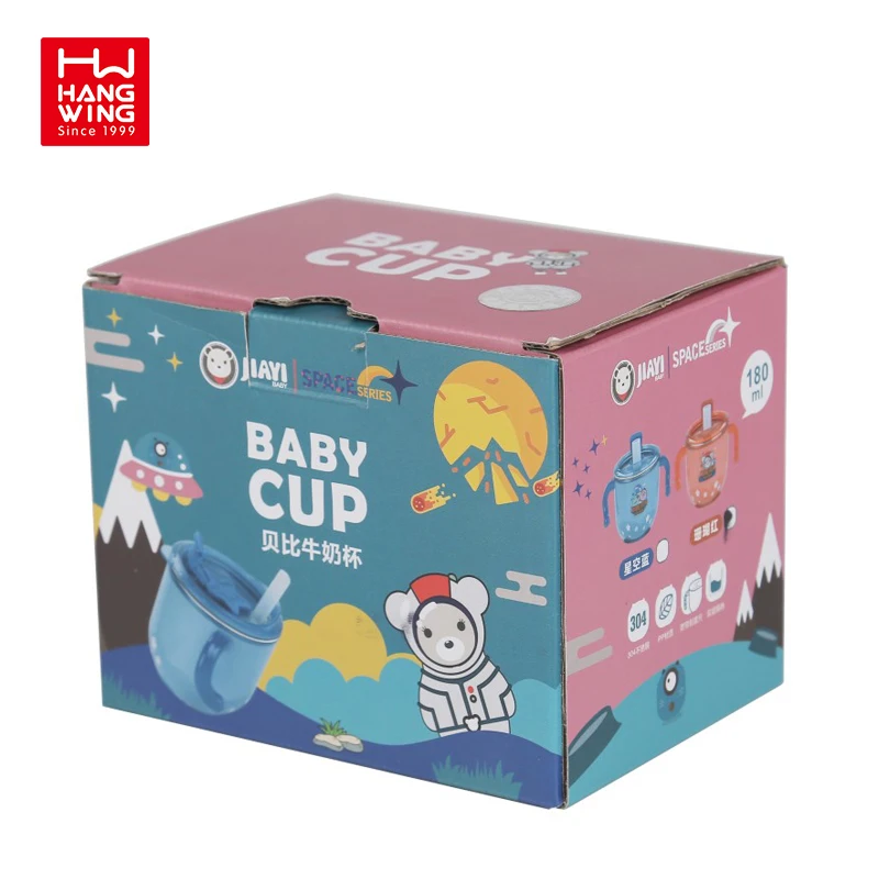 
 Мультяшные дизайнерские детские товары 304 прочная бутылка для питья из нержавеющей стали 180 мл детская чашка для молока  