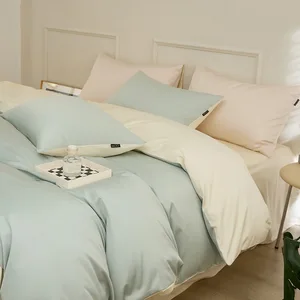 Wholesale  Oeko-tex Breathable Customized Size and Color 100% Bamboo Sheet Set for Home