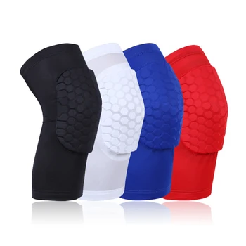 Knee Protective Compression Sleeves Sports Wrestling Honeycomb Volleyball Knee Pad Support Knee Pads