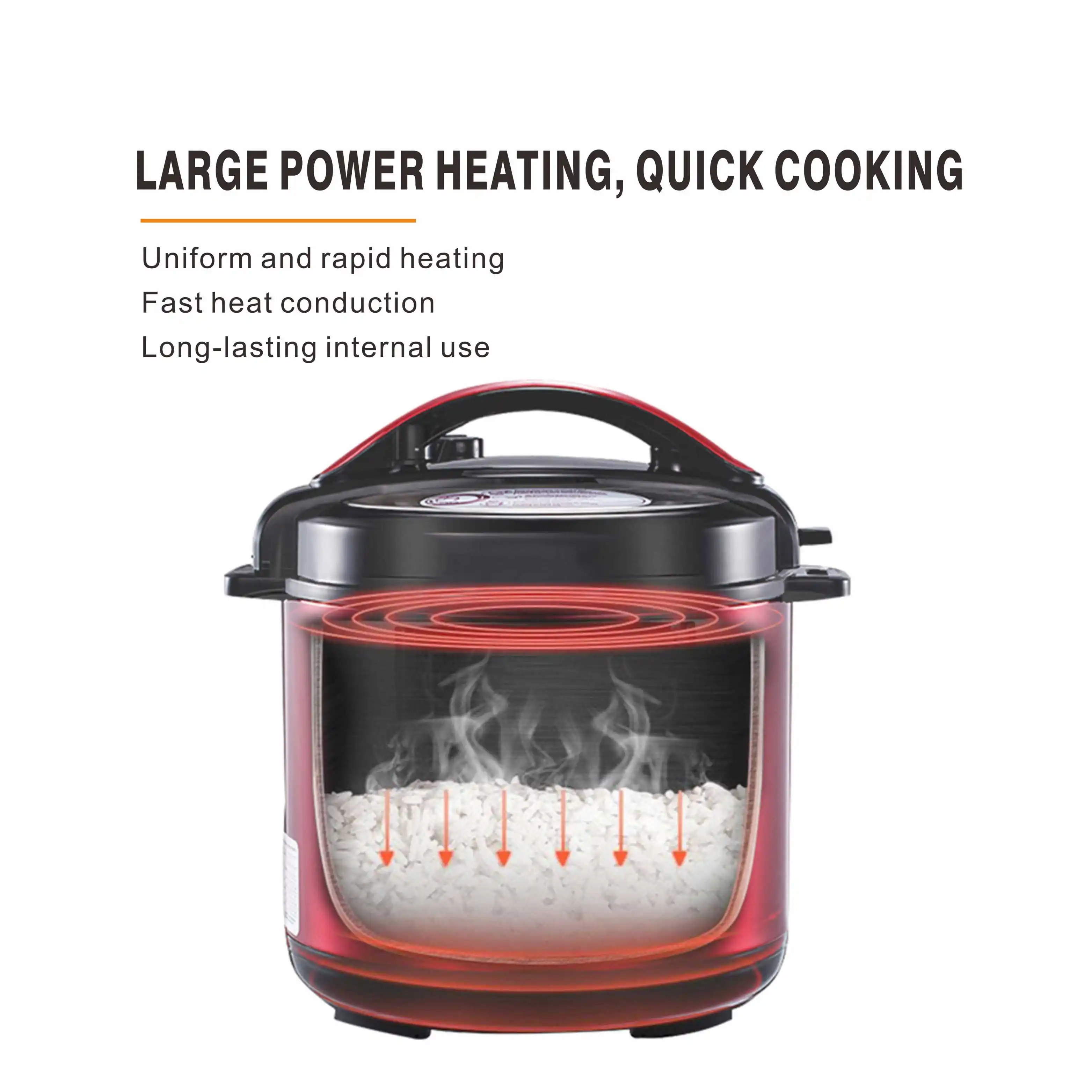 Ewant New 6L Multifunctional Stainless Steel Household Commeciral Electric Pressure Cooker