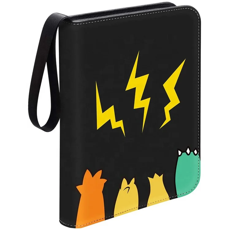 Папка для торговых карт, совместимая с картами Poke mon, с 50 высококачественными 4 карманами