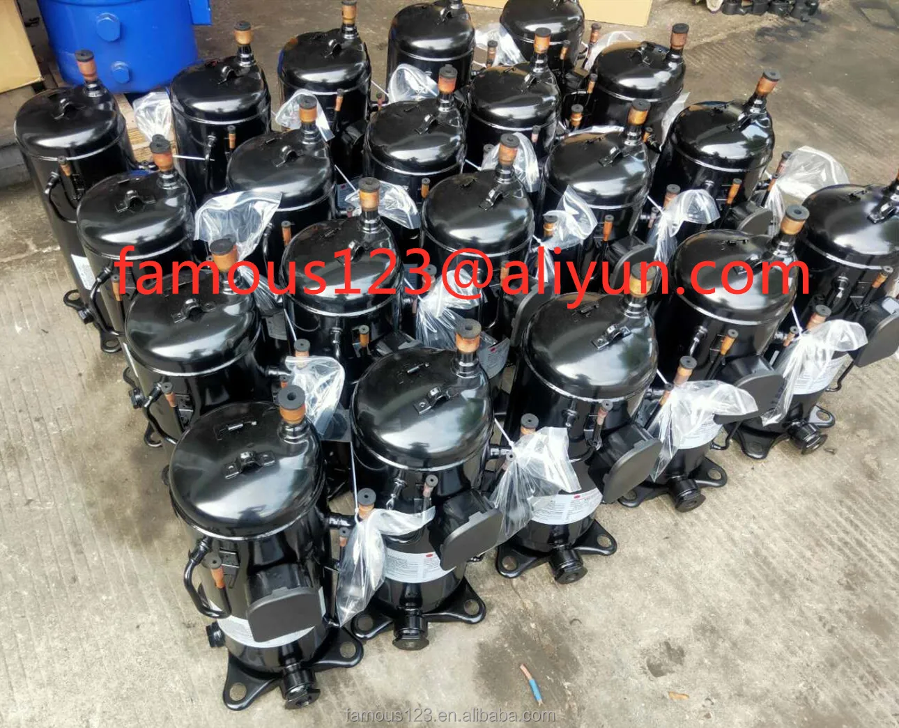Made in Thailand R407C DC Inverter Power 360HZ Mitsubishi Siam Scroll Compressor Model AEB60FEQMT