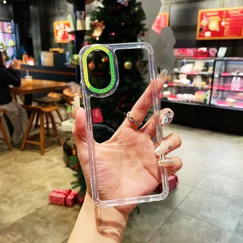 Hot Sale Transparent TPU PC Oil Spray Mobile Phone Case for iPhone for Samsung for Huawei