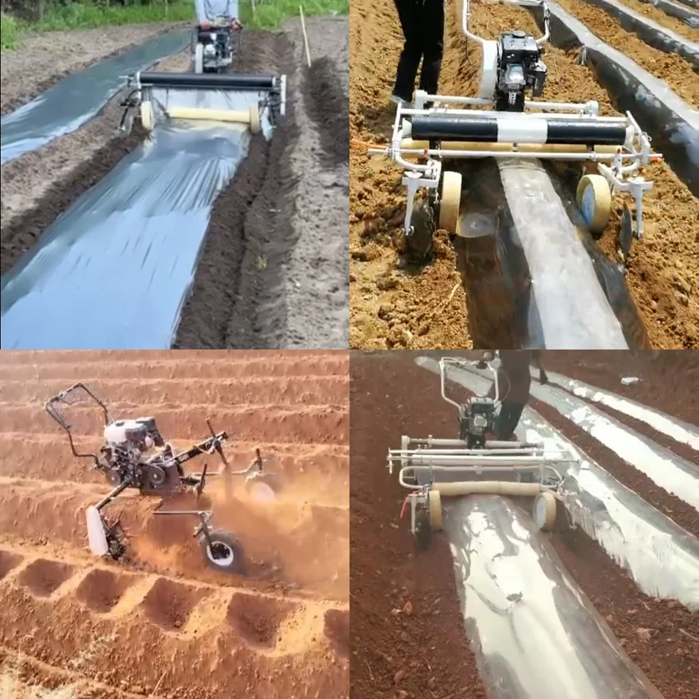 Plastic Mulch Making Machine Multifunctional Agricultural Mulch Roll Film Punching Machine Agricultural Machinery Equipment