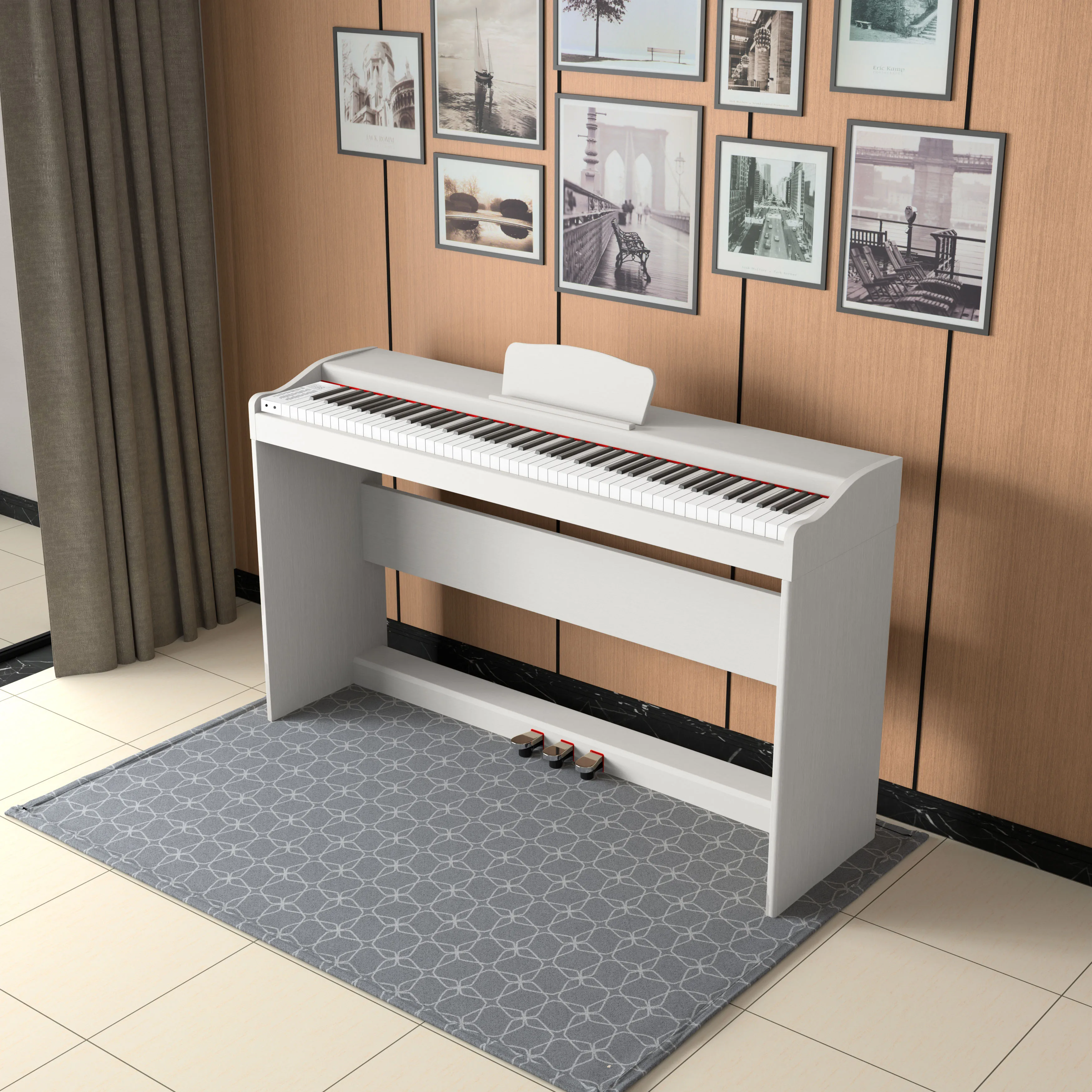 legemcharr digital piano 88 keys weighted