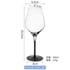 Black gradient 1368 red wine glass