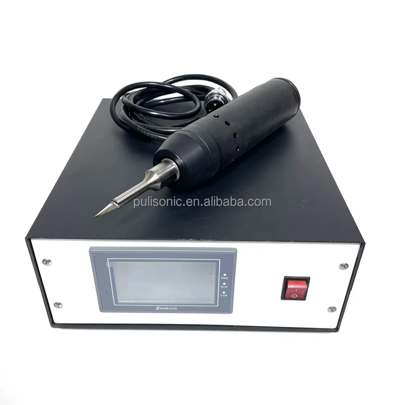 Handheld Tool Head Ultrasonic Cutter 28Khz Fabric Labels Cutting Machine Plastic Product Ultrasound Cutting Device