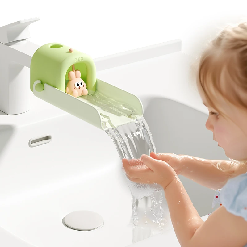 Cartoon Rabbit Children Safe Hand Washing Water Faucet Extender for Kids Toddlers
