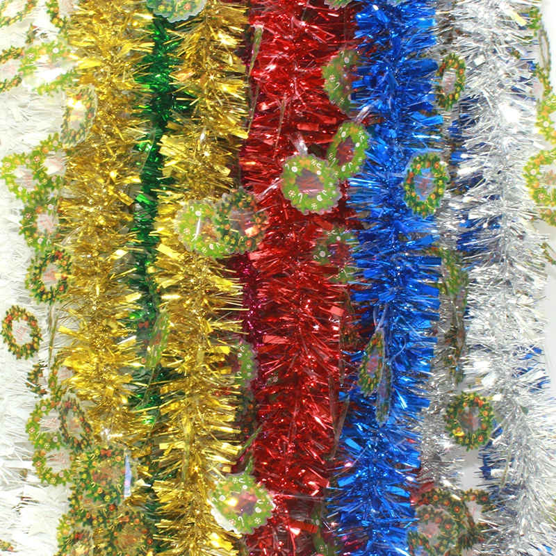 Christmas Tinsel Garland Indoor And Outdoor Christmas Decoration Tinsel
