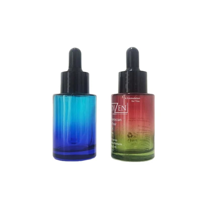 30ml Essential Oil Glass Dropper Bottle Face Skin Care Packaging Cosmetic Serum Bottle 30 ml With Packaging Box