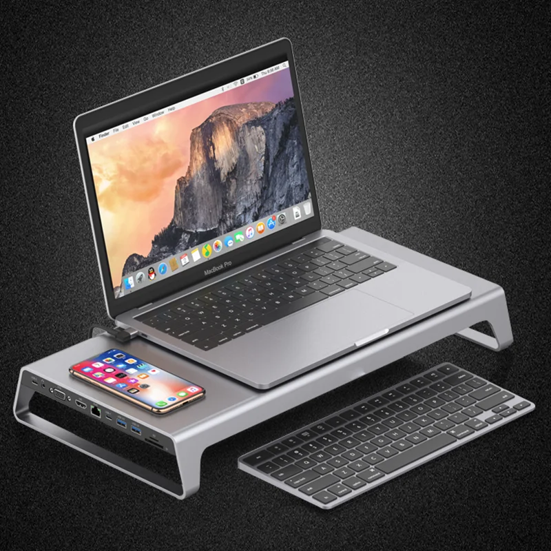 Made in China  USB C Docking Station With Wireless Charging Function