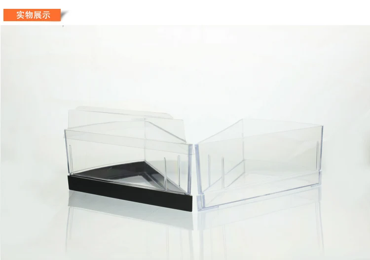Plastic Arc Triangle Clear Mousse Pudding Cup 8 Inch Cake Dessert Cup Mousse Box Food Customized Logo Acceptable