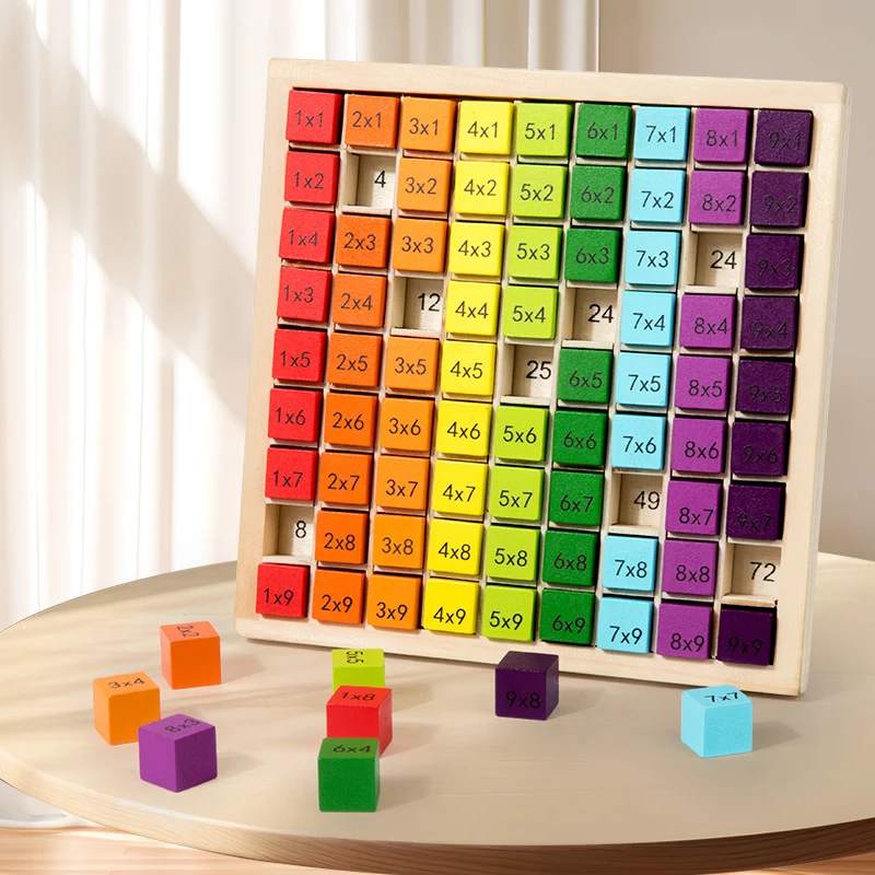 Wood Multiplication Table | Montessori-Inspired Educational Toy