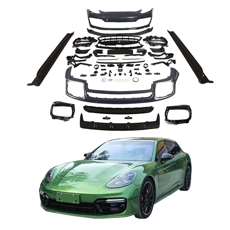 2017-2023 Car Upgrade Sport Design Body Kits Bumper Facelift Front Bumper and Rear Bumper Car Grille for Panamera 971 GTS