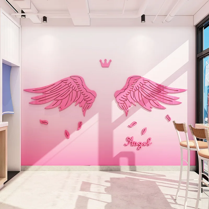 Sticker Mural 3D Secret Of The Wings (Fée) - Autocollant Vinyle Amovible Pour Chambre - Oracal