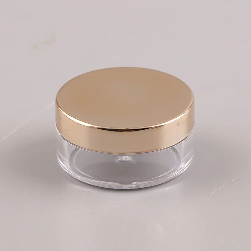 50ml to 360ml PET Plastic Cream Jar Transparent Body Skin Cream Jar With Gold Lid