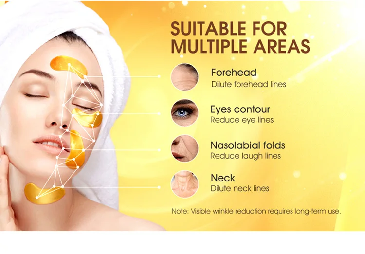 24 K Gold Gel Patches Korean Beauty Products Collagen Under Eye Mask