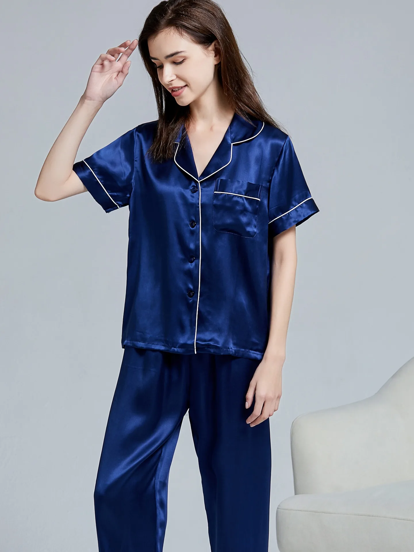 100 Mulberry Silk Pajama Sleep Wear Women Pajama Silk Pajamas Short Buy 100 Mulberry Silk