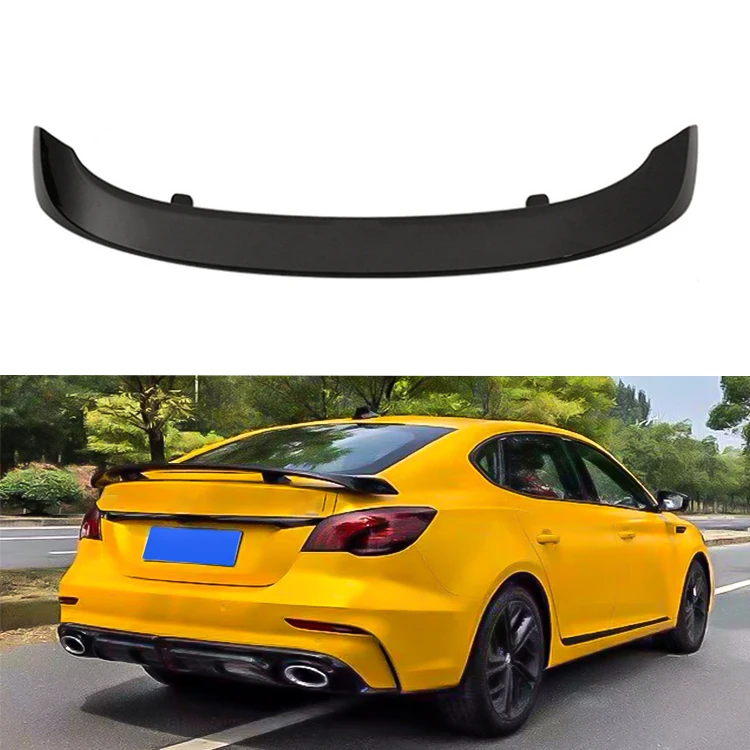 Car Accessories Bumper Spoiler ABS Carbon Fiber/Black Rear Trunk Wing ...