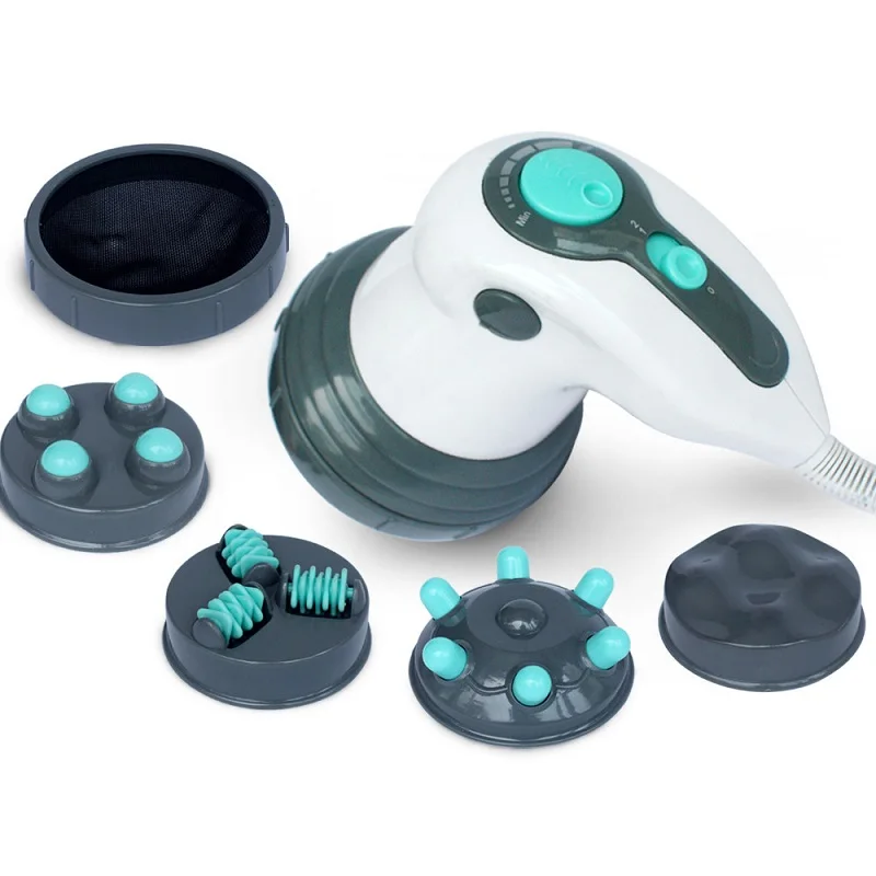4 in 1 Vibrating Electric Body Slimming Weight Lose Fat Burning Handheld Back Neck Massager Hammer with Infrared for Pain Relief